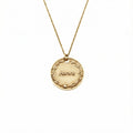 Custom Name Necklace | Star Wreath Talisman, in Yellow Gold Plated finish