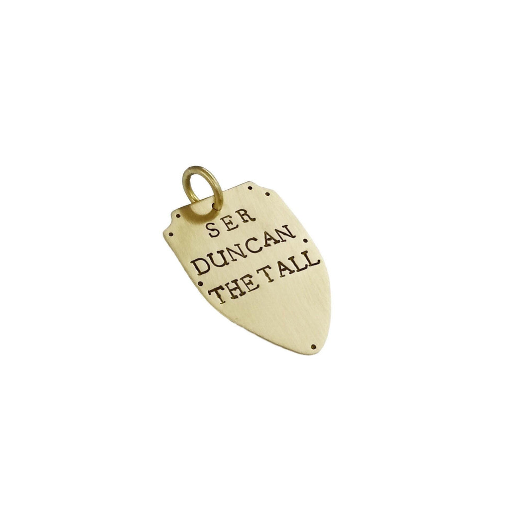 The Noble Guardian Token | Artisan Shield Pet ID & Custom Dog Tag, front view