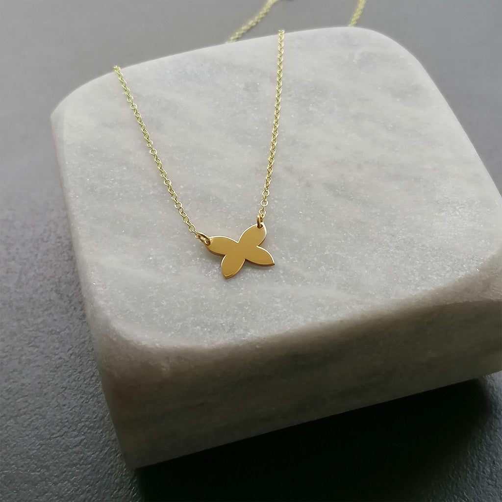 Butterfly Necklace | Transformation & Growth Charm, front view