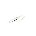 Bypass Bangle | Hammered Stacking Cuff, front view