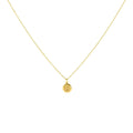 Spiral Charm Necklace | Symbol of Growth & Creation | 14K Solid Gold, front view