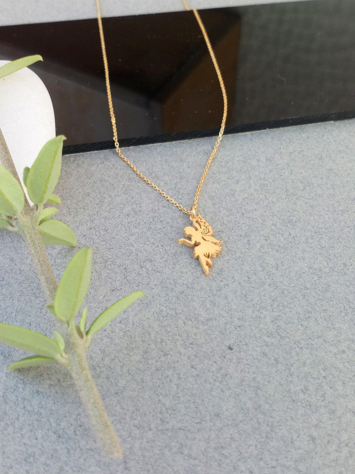 Little Girl's Fairy Necklace | Magic Wish Charm, styled view