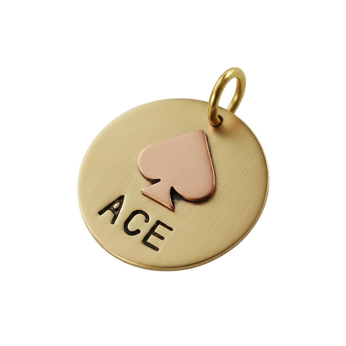 The Winning Hand Token | Artisan Spade Pet ID & Custom Dog Tag, alternate angle