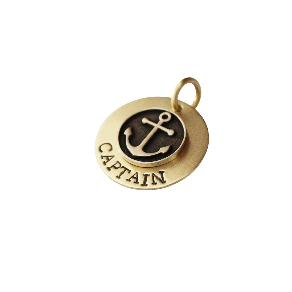 The Anchor Sigil | Artisan Mixed Metal Pet ID & Custom Engraved Dog Tag, additional detail