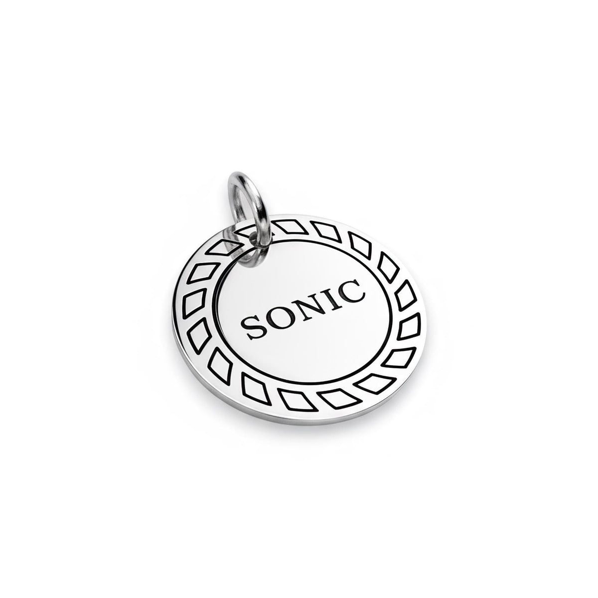 Gear Wheel ID Medallion | Dynamic Companion Pet Charm, alternate angle