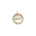 The Inscribed Greka Token | Artisan Hellenic Pet ID & Custom Engraved Greek Dog Tag, front view