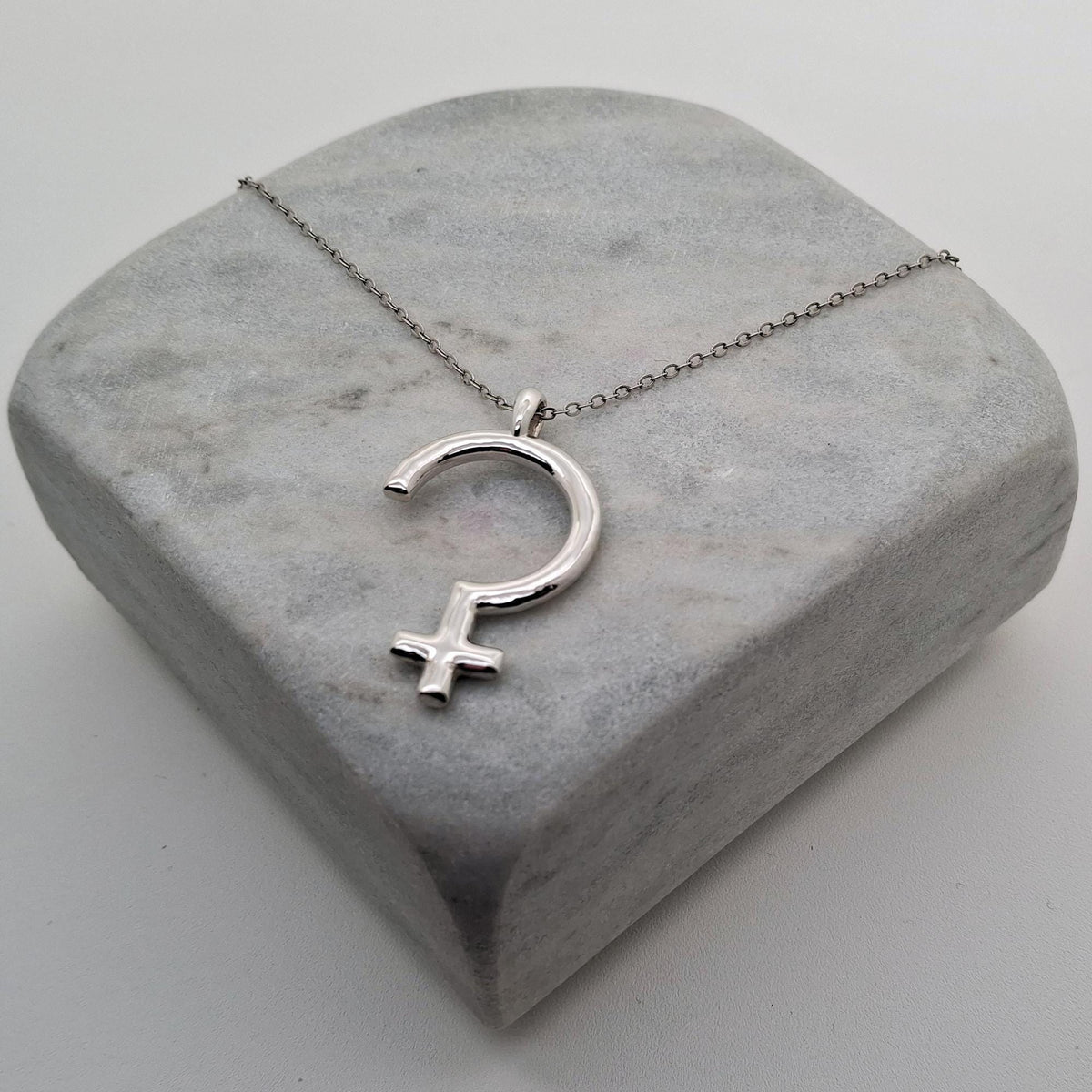 Ceres Necklace | Minimalist Astrological Glyph Pendant | Earth Mother Talisman, front view
