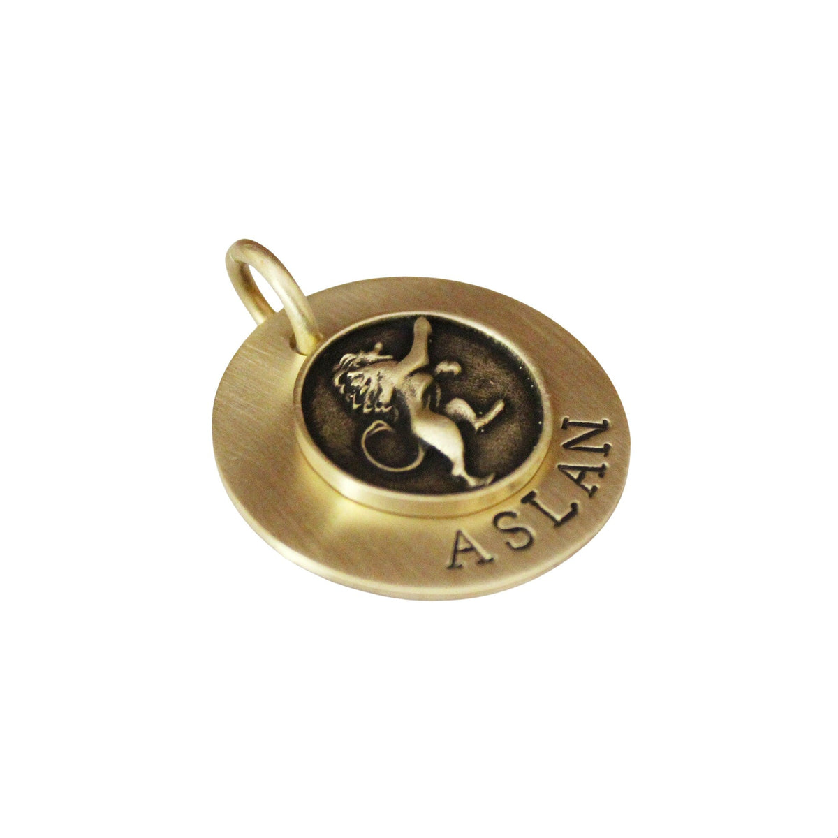 The Regal Sigil | Artisan Lion Pet ID & Custom Engraved Dog Tag, alternate angle