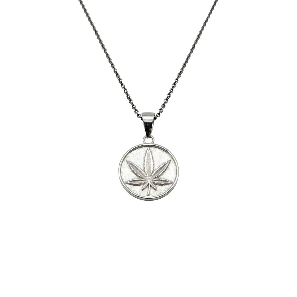 Five-Leaf Botanical Medallion | Ancient Herbal Talisman, front view