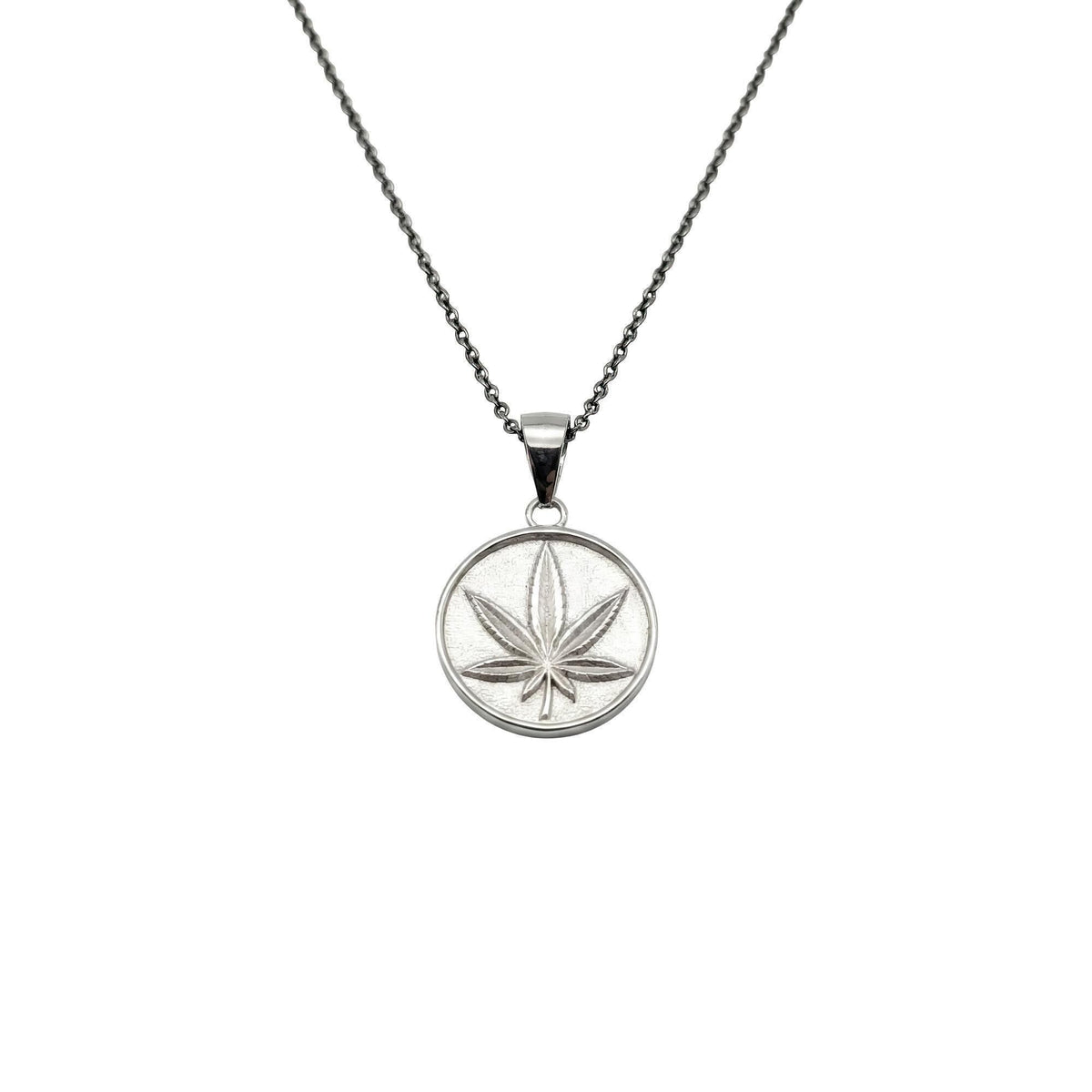 Five-Leaf Botanical Medallion | Ancient Herbal Talisman, front view