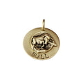 The Taurus Sigil | Artisan Bull Pet ID & Custom Engraved Dog Tag, front view