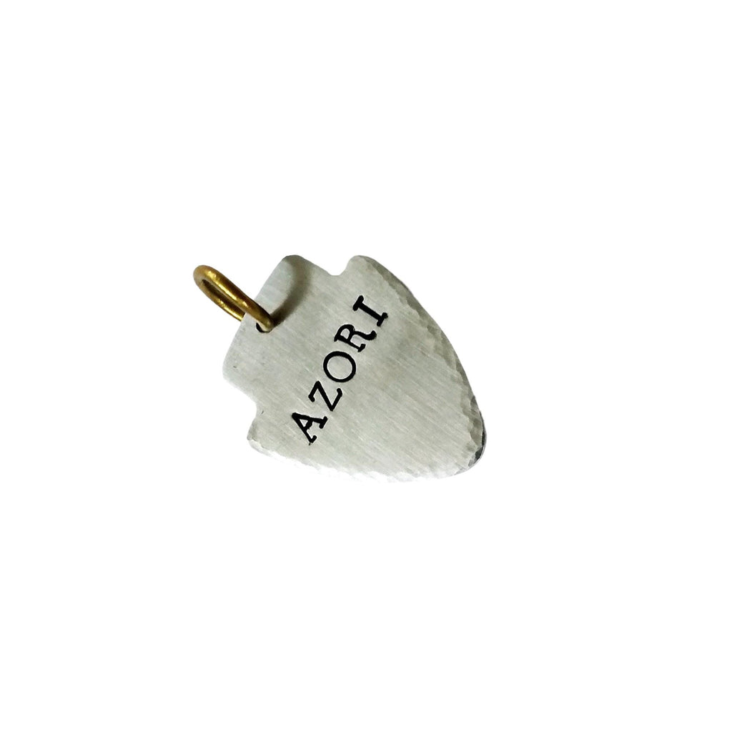 The Pathfinder Token | Artisan Arrowhead Dog Tag & Custom Pet ID, close-up detail