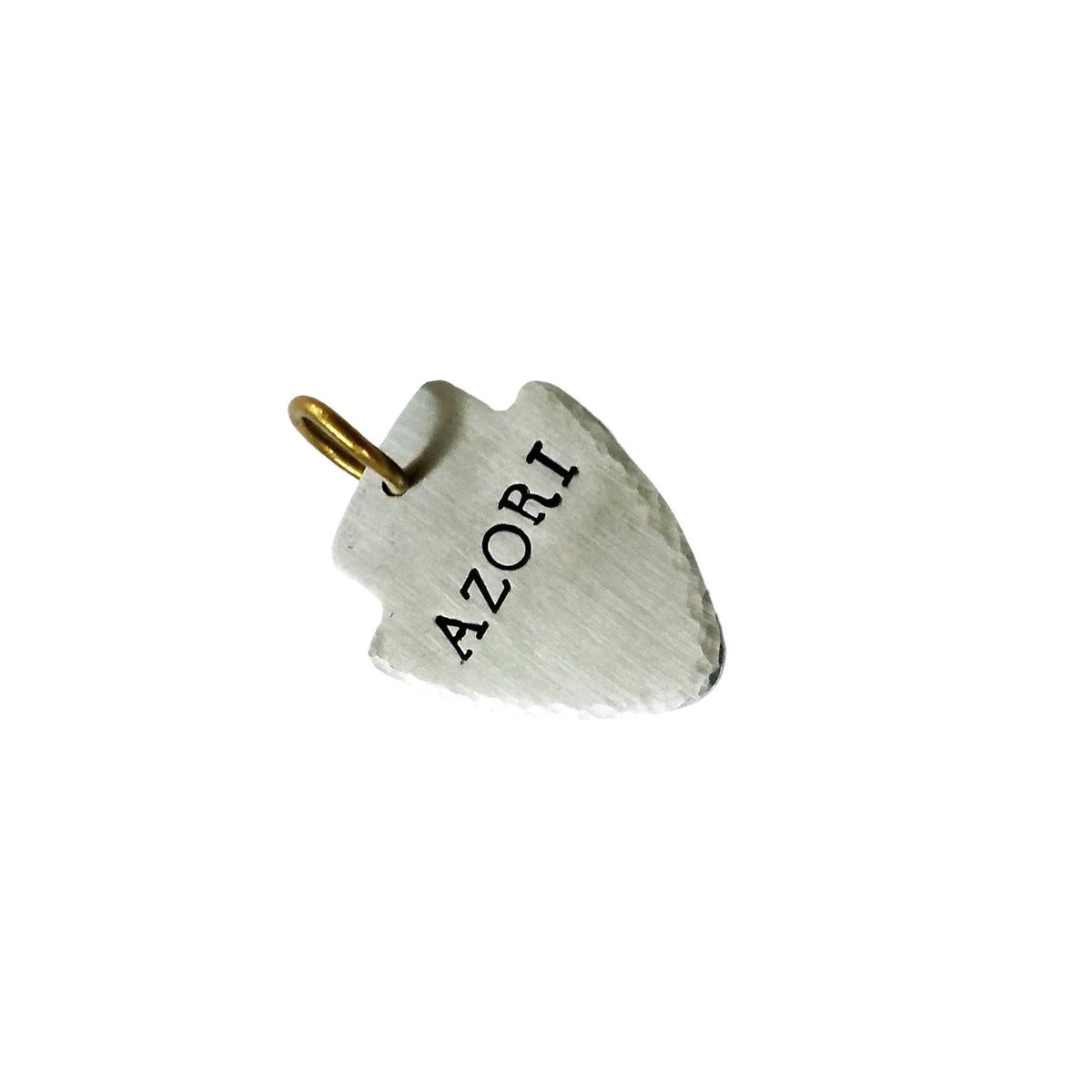 The Pathfinder Token | Artisan Arrowhead Dog Tag & Custom Pet ID, close-up detail