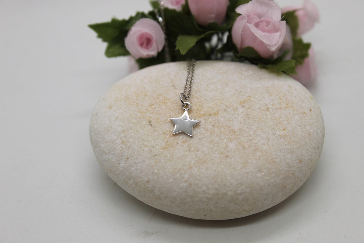 Star Necklace | Delicate Silver Celestial Charm | Inspirational Gift for Daughter, alternate angle