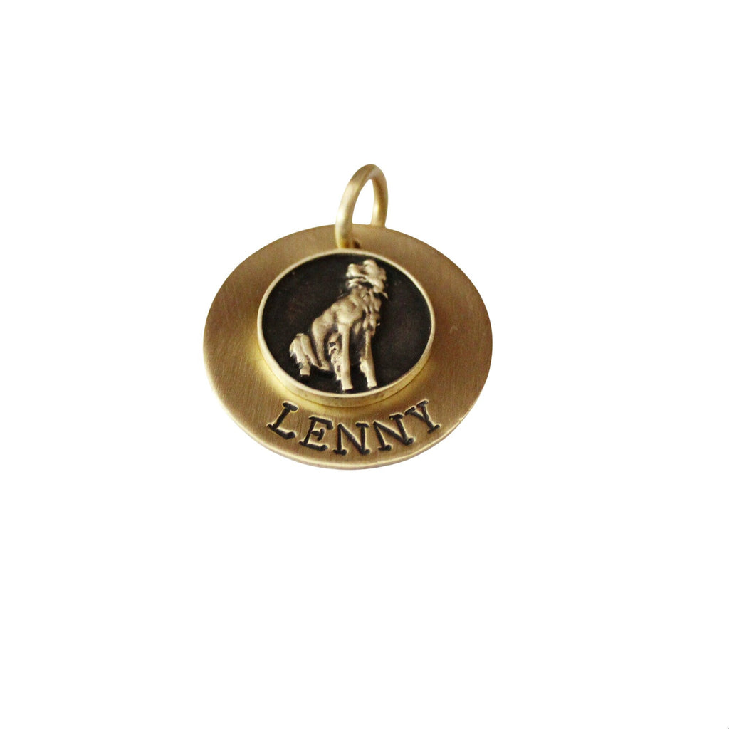 The Labrador Sigil | Artisan Breed Pet ID & Custom Engraved Dog Tag, alternate angle