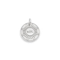 Sunburst Dog Tag | Custom Engraved Pet ID Collar Charm, front view