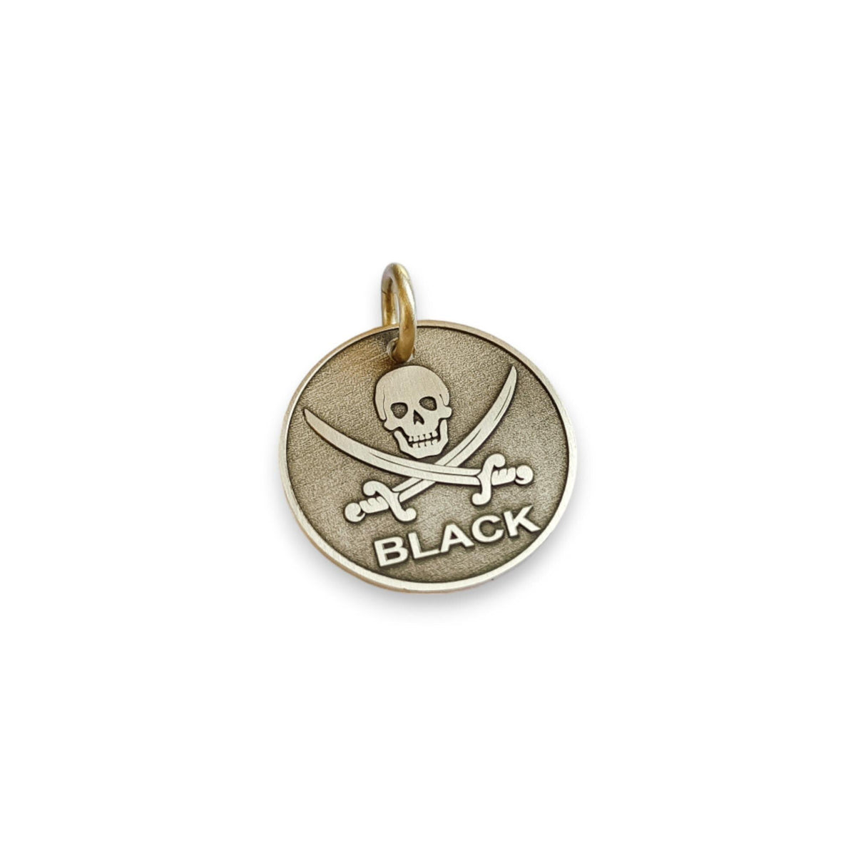 The Inscribed Corsair Token | Artisan Pirate Pet ID & Custom Engraved Skull Dog Tag, additional detail