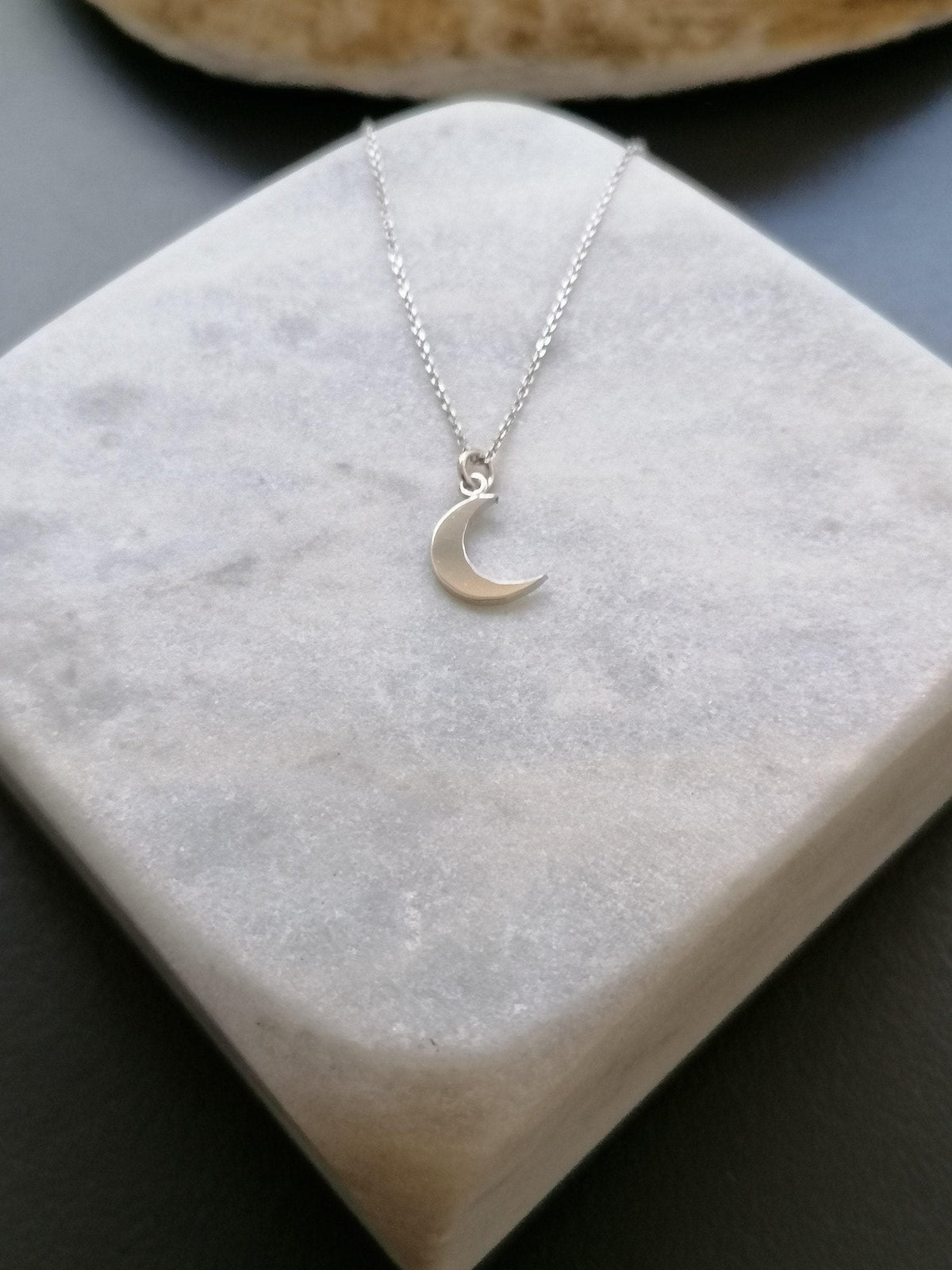 Crescent Moon Necklace | Celestial Talisman, styled view