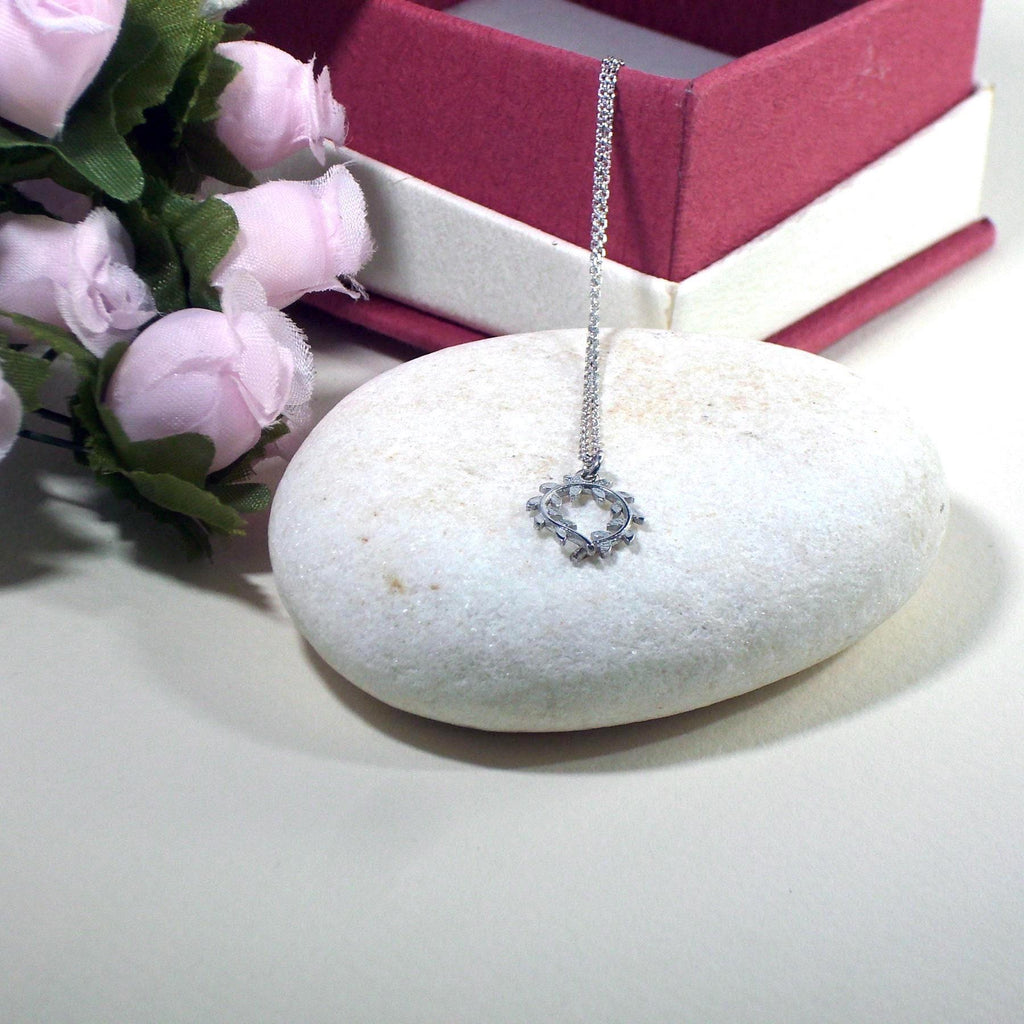 Olive Branch Necklace | Symbol of Peace & Growth, additional detail