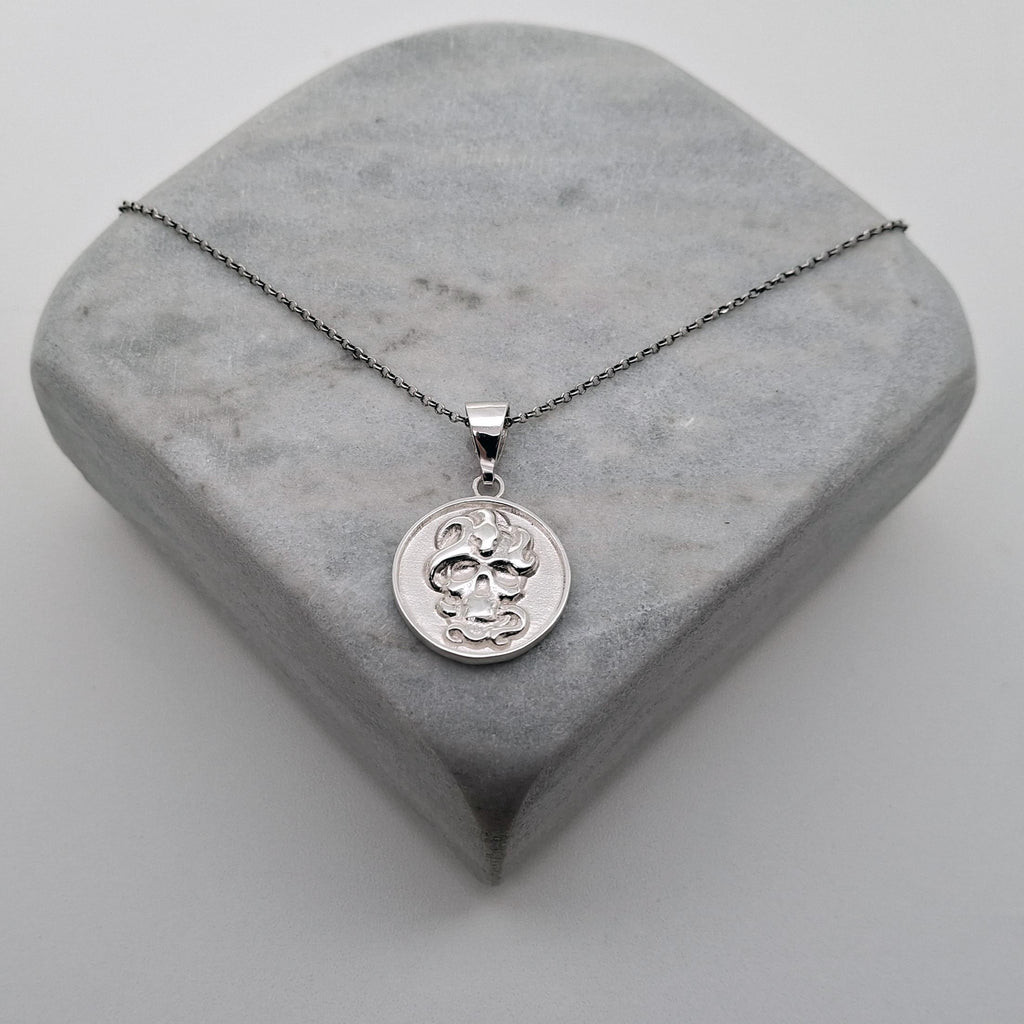 Memento Mori Necklace | Skull & Snake Talisman