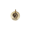 The Clever Fox Token | Artisan Woodland Pet ID & Custom Engraved Dog Tag, front view