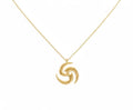 Tomoe Necklace | Cosmic Balance Talisman, in Yellow Gold Plated finish