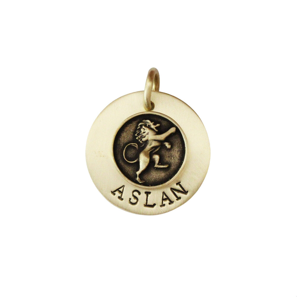 The Regal Sigil | Artisan Lion Pet ID & Custom Engraved Dog Tag, front view
