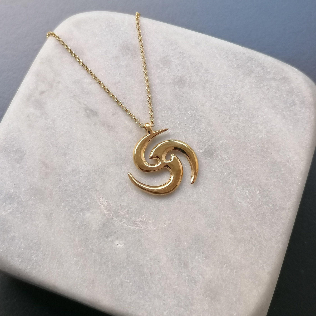 Tomoe Necklace | Cosmic Balance Talisman, styled view