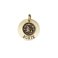 The Boxer Sigil | Artisan Boxer & Bone Pet ID & Custom Engraved Dog Tag, front view