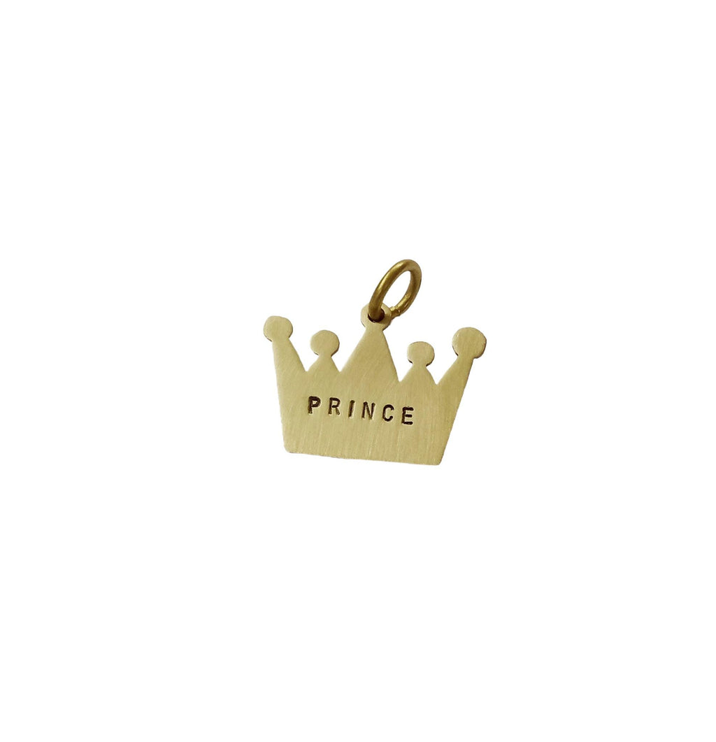 The Monarch Crown Token | Artisan Royal Pet ID & Custom Hand-Stamped Dog Tag, alternate angle