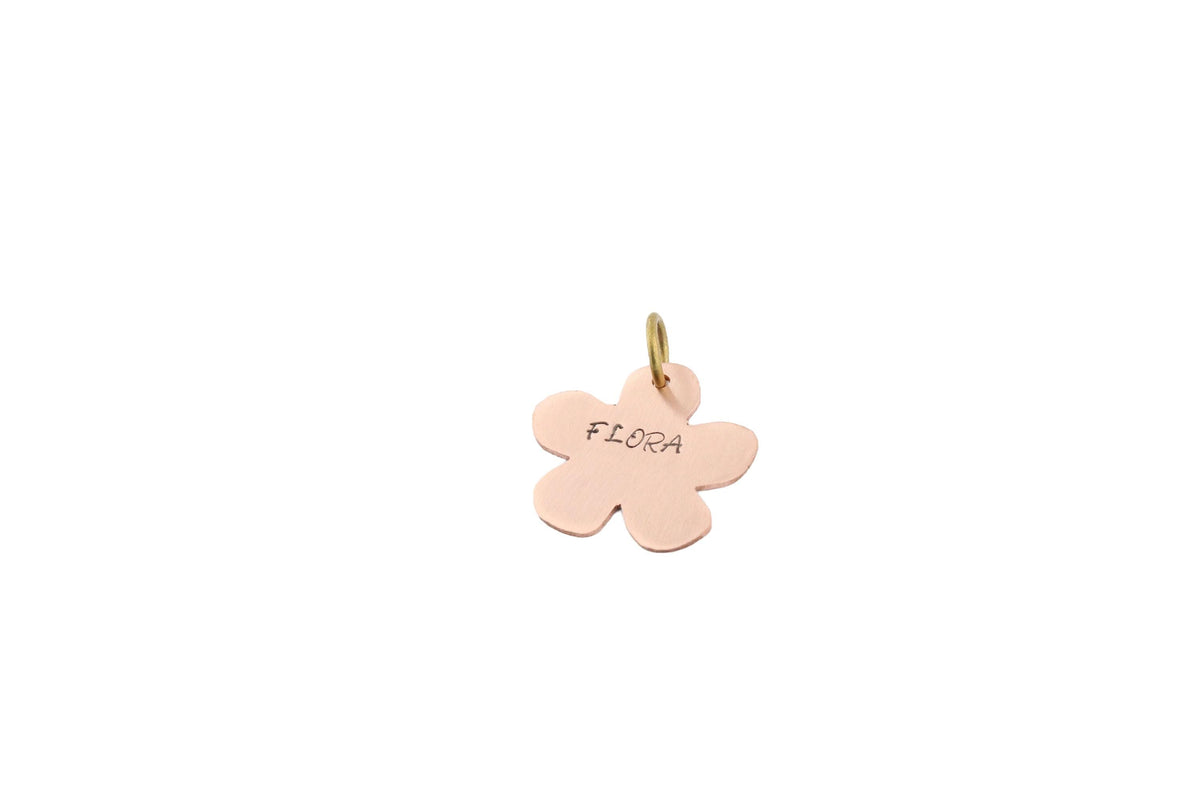 The Blooming Garden Token | Artisan Floral Pet ID & Custom Dog Tag, styled view