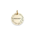 The Voyager Token | Artisan Rocket Pet ID & Custom Engraved Dog Tag, front view
