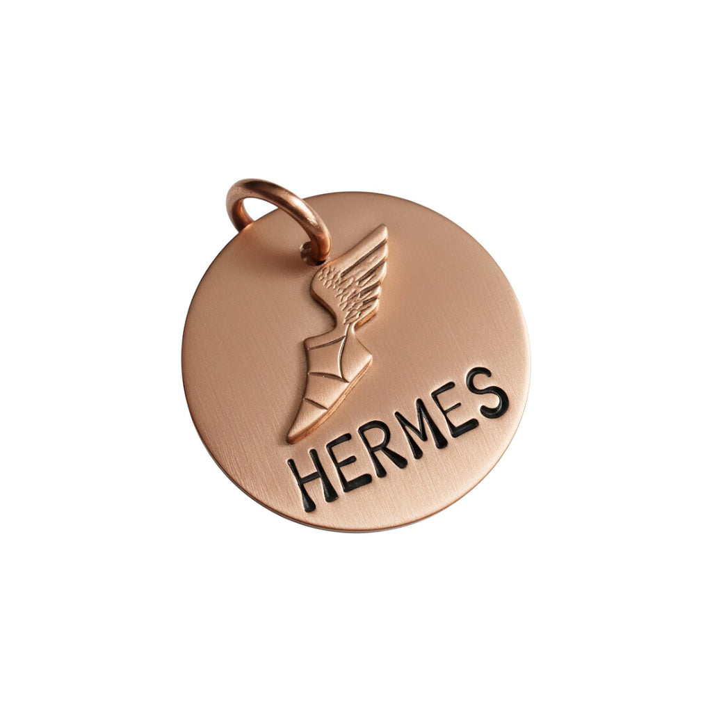 The Divine Messenger Token | Artisan Hermes Winged Sandal Pet ID & Custom Tag