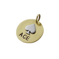 The Winning Hand Token | Artisan Spade Pet ID & Custom Dog Tag, front view