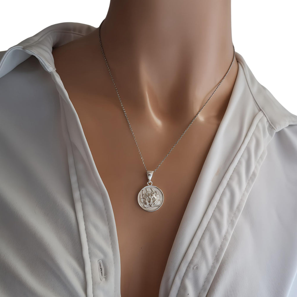 Bear Paw Medallion | Courage & Protection Talisman, alternate angle