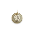 The Romantic Bloom Token | Artisan Rose Pet ID & Custom Engraved Dog Tag, front view