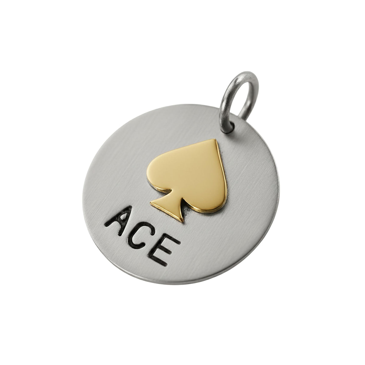 The Winning Hand Token | Artisan Spade Pet ID & Custom Dog Tag, close-up detail