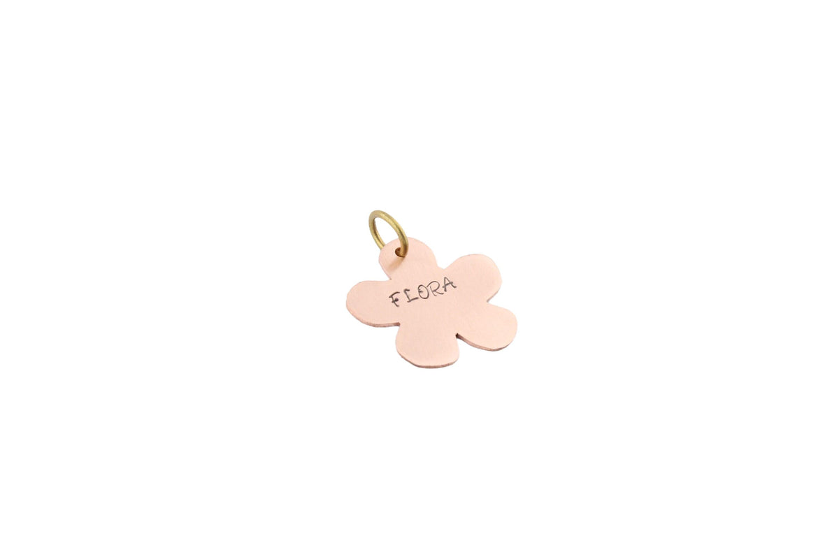 The Blooming Garden Token | Artisan Floral Pet ID & Custom Dog Tag, alternate angle