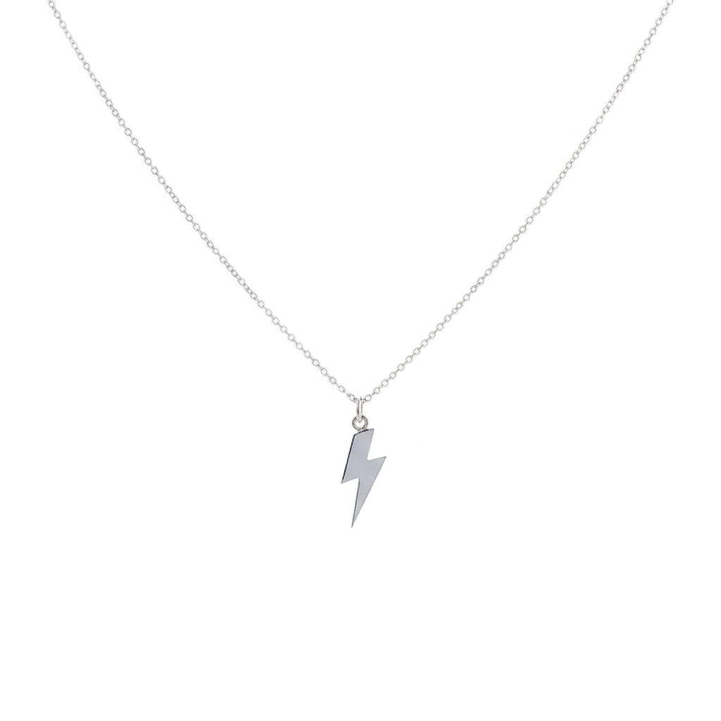 Lightning Bolt Necklace | Empowerment Talisman, front view