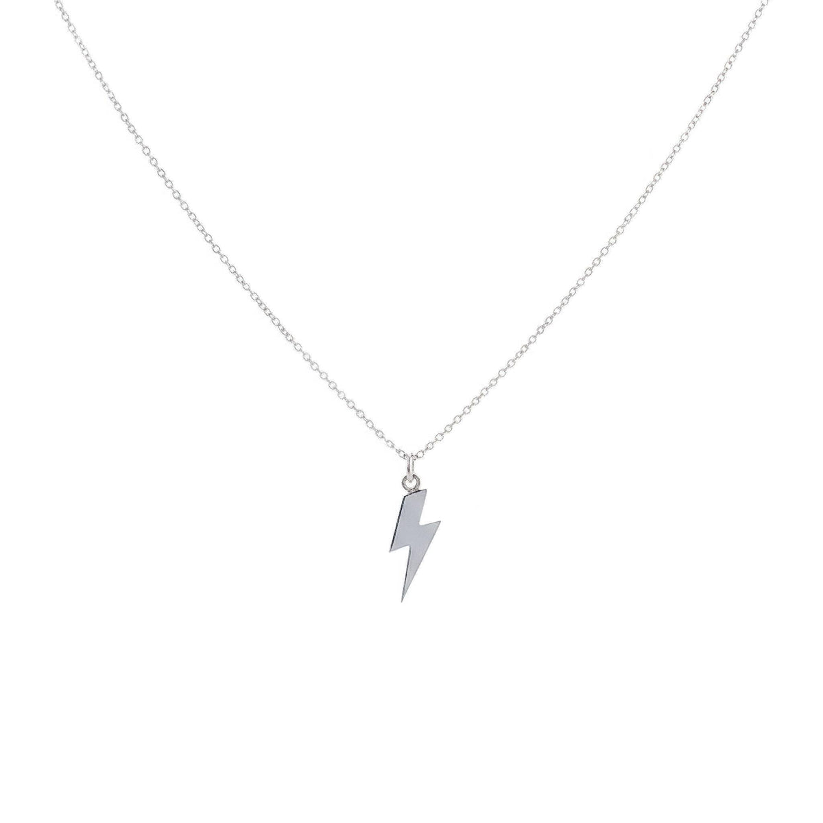 Lightning Bolt Necklace | Empowerment Talisman, front view