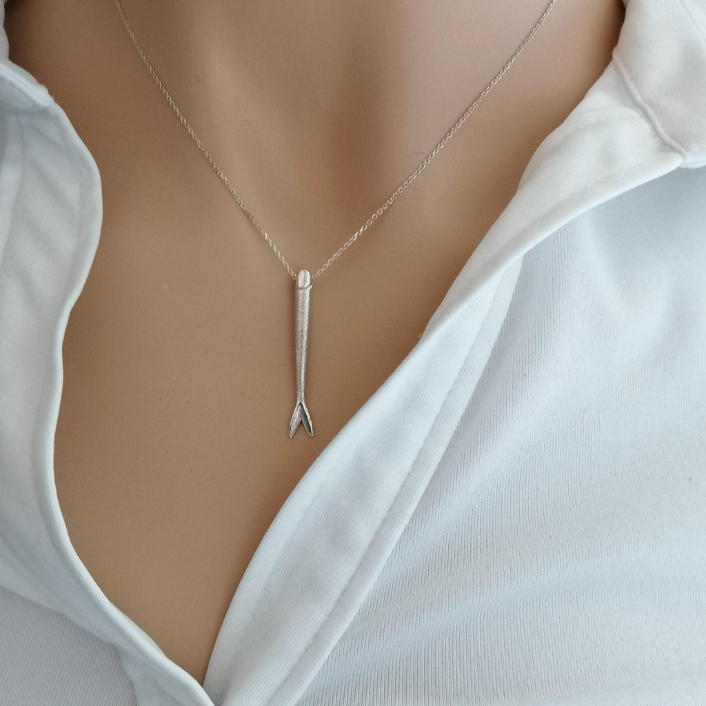 Sardine Necklace | Lucky Fish Talisman, front view