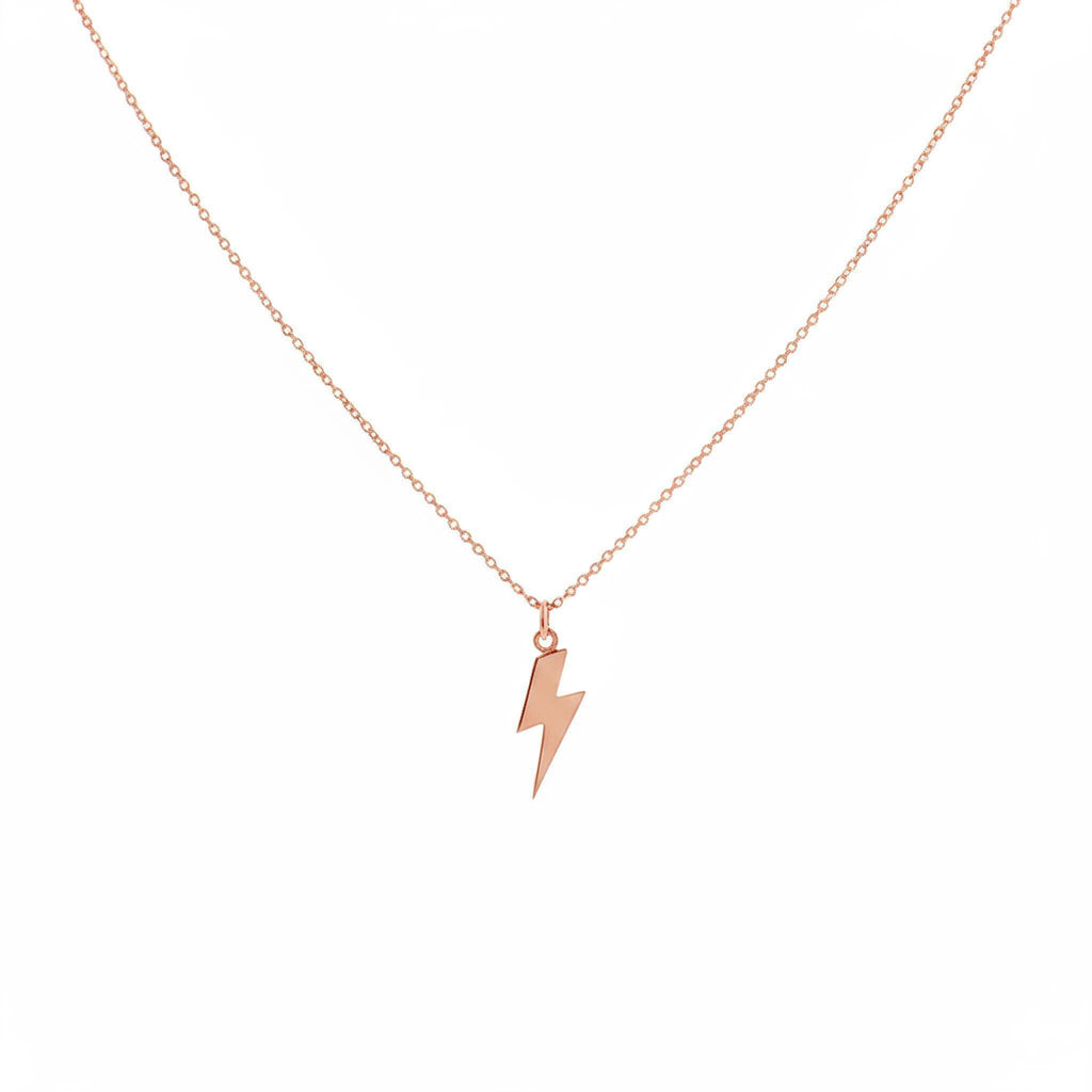 Lightning Bolt Necklace | Empowerment Talisman, close-up detail