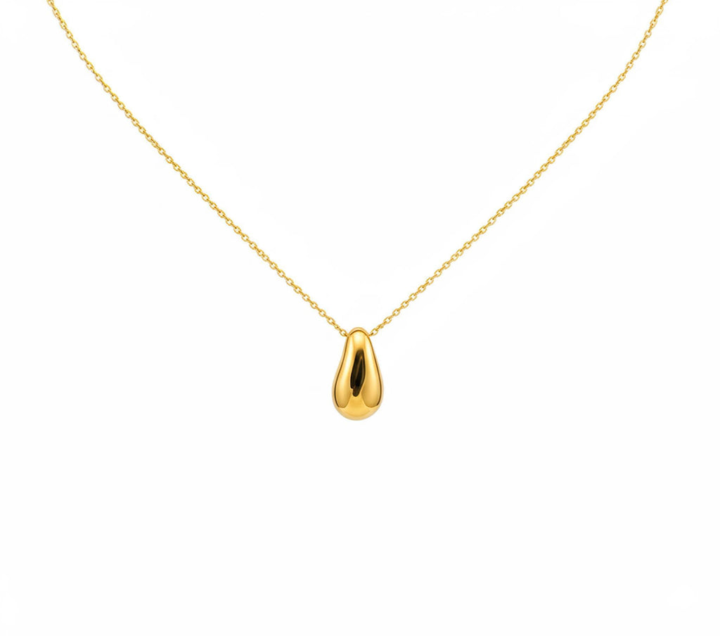 Pebble Charm Necklace | Minimalist Nature Talisman, close-up detail