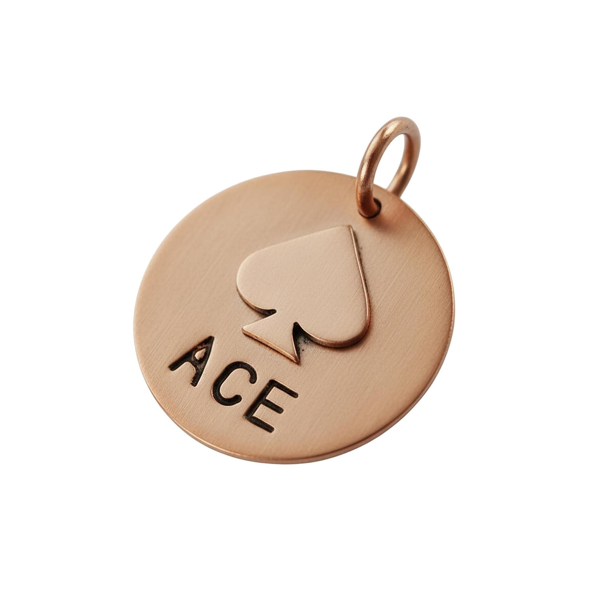 The Winning Hand Token | Artisan Spade Pet ID & Custom Dog Tag, additional detail