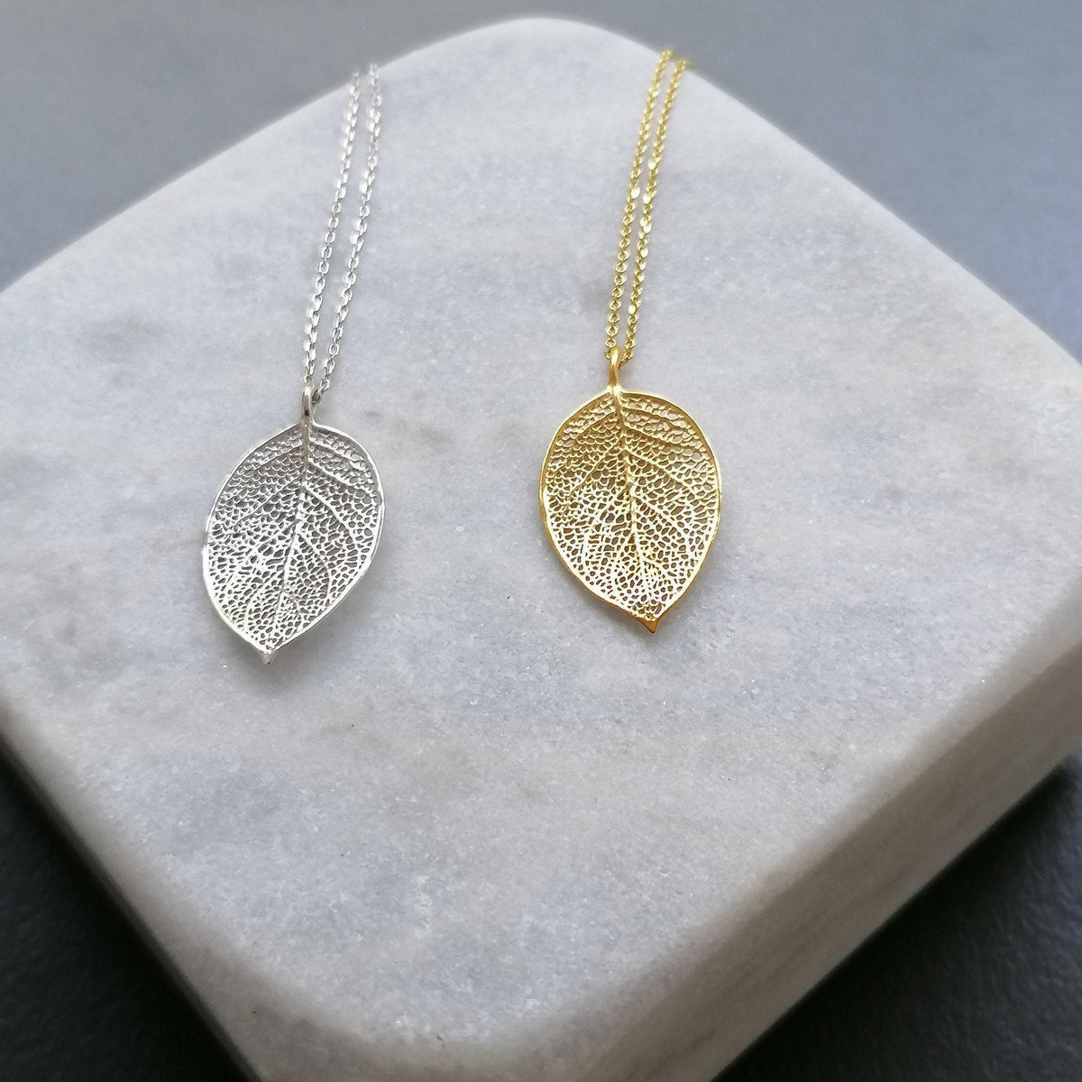 Pressed Leaf Charm Necklace | Botanical Renewal Talisman