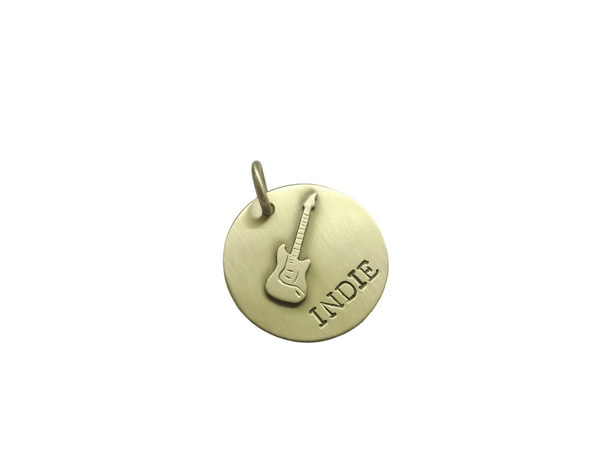 The Rockstar Token | Artisan Guitar Pet ID & Custom Dog Tag