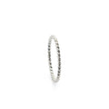 Dainty Rope Ring | Twisted Stacking Band, in White Gold Plated finish