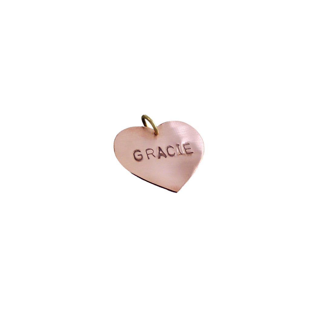 The Devoted Heart Token | Artisan Heart Pet ID & Custom Dog Tag, alternate angle
