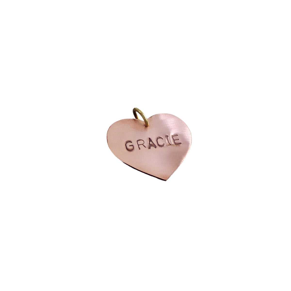 The Devoted Heart Token | Artisan Heart Pet ID & Custom Dog Tag, alternate angle