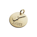 The Rockstar Token | Artisan Guitar Pet ID & Custom Dog Tag, front view